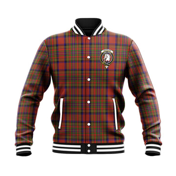 Hepburn Tartan Baseball Jacket with Family Crest