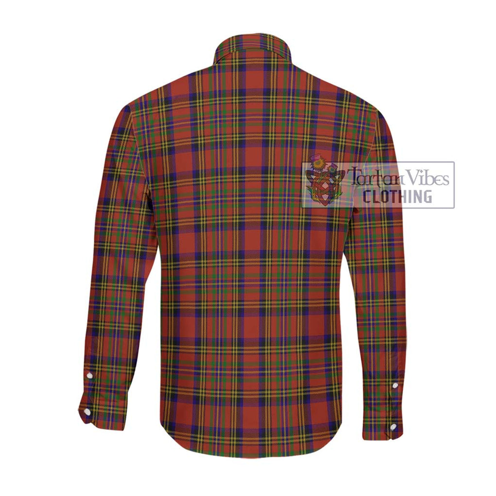 Hepburn Tartan Long Sleeve Button Shirt with Family Crest DNA In Me Style - Tartanvibesclothing Shop