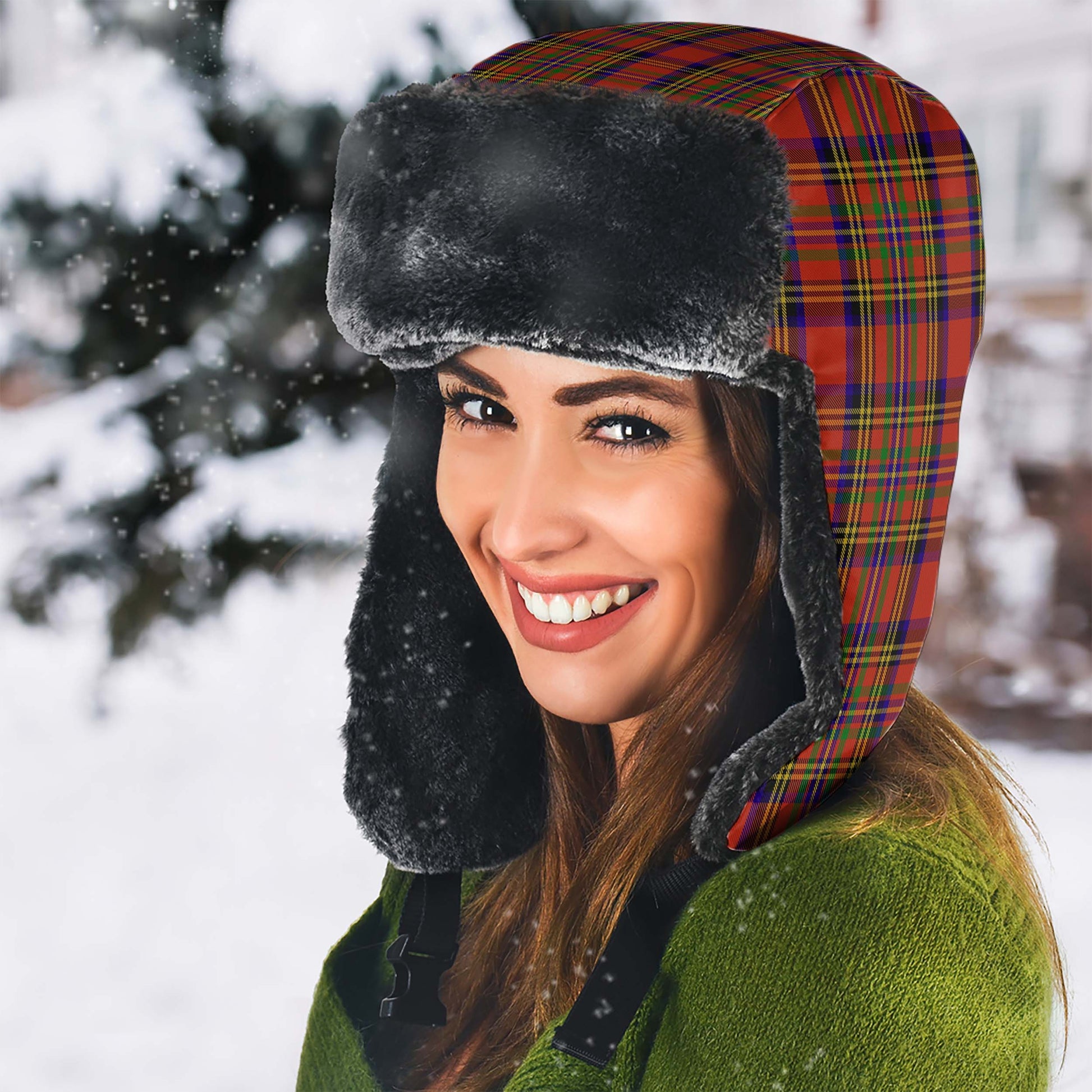 Hepburn Tartan Winter Trapper Hat - Tartanvibesclothing