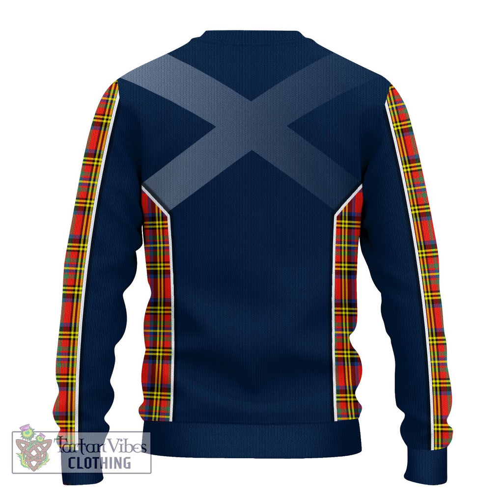 Hepburn Ancient Tartan Knitted Sweater with Family Crest and Lion Rampant Vibes Sport Style - Tartan Vibes Clothing