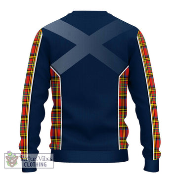 Hepburn Ancient Tartan Knitted Sweater with Family Crest and Lion Rampant Vibes Sport Style - Tartan Vibes Clothing
