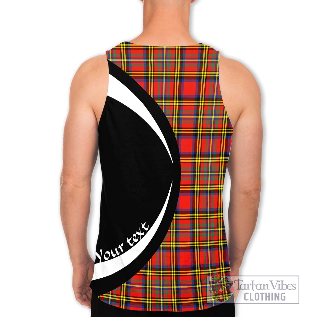 Hepburn Ancient Tartan Men's Tank Top with Family Crest Circle Style - Tartan Vibes Clothing