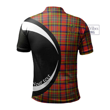 Hepburn Ancient Tartan Men's Polo Shirt with Family Crest Circle Style - Tartan Vibes Clothing