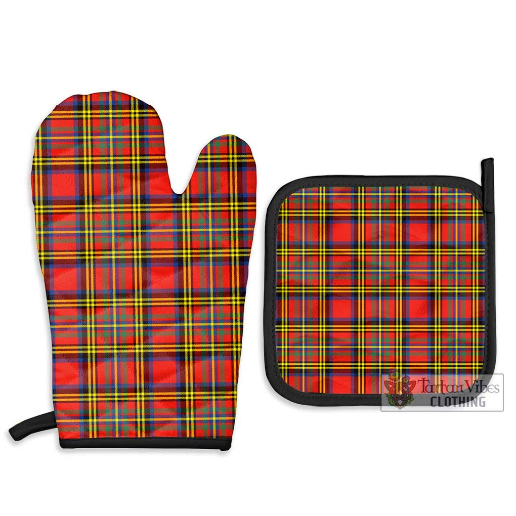 Hepburn Ancient Tartan Combo Oven Mitt & Pot-Holder Combo 1 Oven Mitt & 2 Pot-Holder Black - Tartan Vibes Clothing