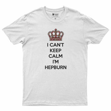 Hepburn Can't Keep Calm Men's T-Shirt White - Tartan Vibes Clothing
