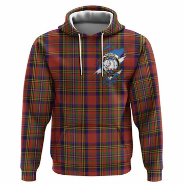 Hepburn Clan Crest In Me Tartan Hoodie Scotland Flag Style