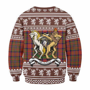 Hepburn Clan Tartan Crest Christmas Sweatshirt Coat of Arms Funny Style
