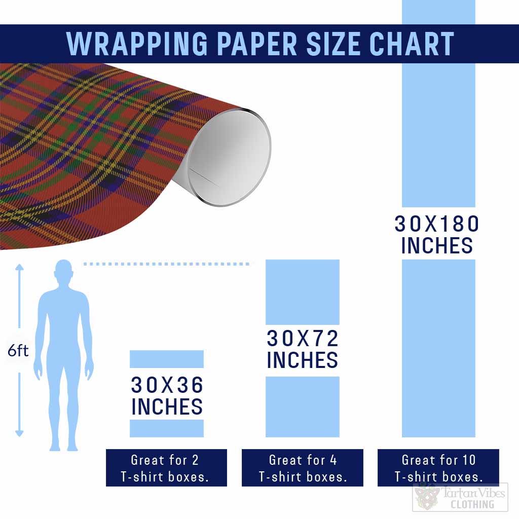 Hepburn Classic Tartan Wrapping Paper, Classic Scottish Plaid Gift Wrap