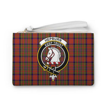 Hepburn Family Crest Tartan Clutch Bag