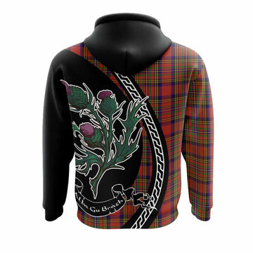 Hepburn Family Crest Tartan Hoodie Alba Thistle Inspired - Tartan Vibes Clothing