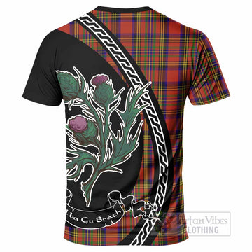 Hepburn Family Crest Tartan T-Shirt Alba Thistle Inspired - Tartan Vibes Clothing