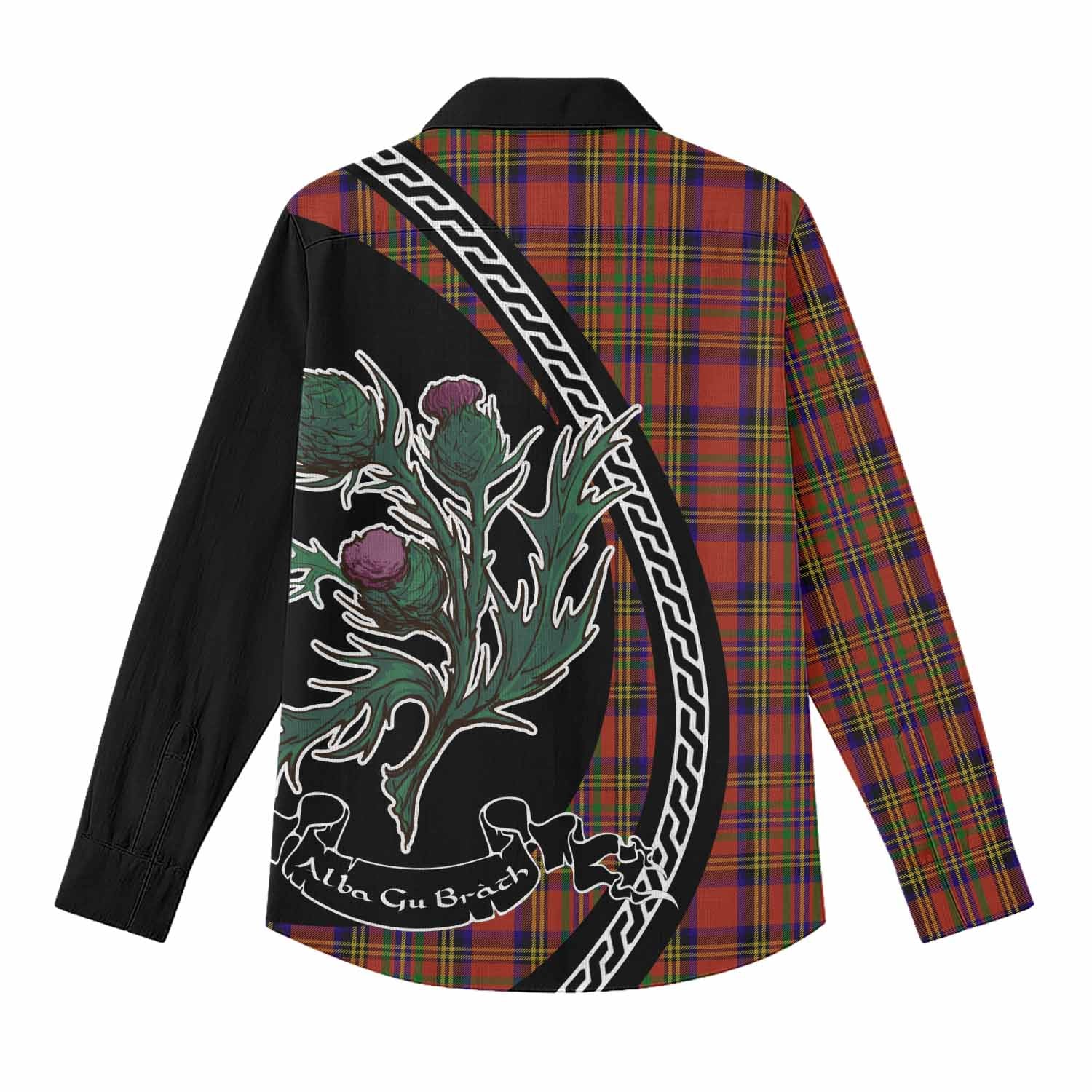 Hepburn Family Crest Tartan Women Casual Shirt Alba Thistle Inspired - Tartan Vibes Clothing