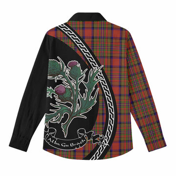 Hepburn Family Crest Tartan Women Casual Shirt Alba Thistle Inspired - Tartan Vibes Clothing