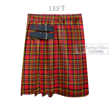 Hepburn Modern Tartan Men's Pleated Skirt - Fashion Casual Retro Scottish Kilt Style
