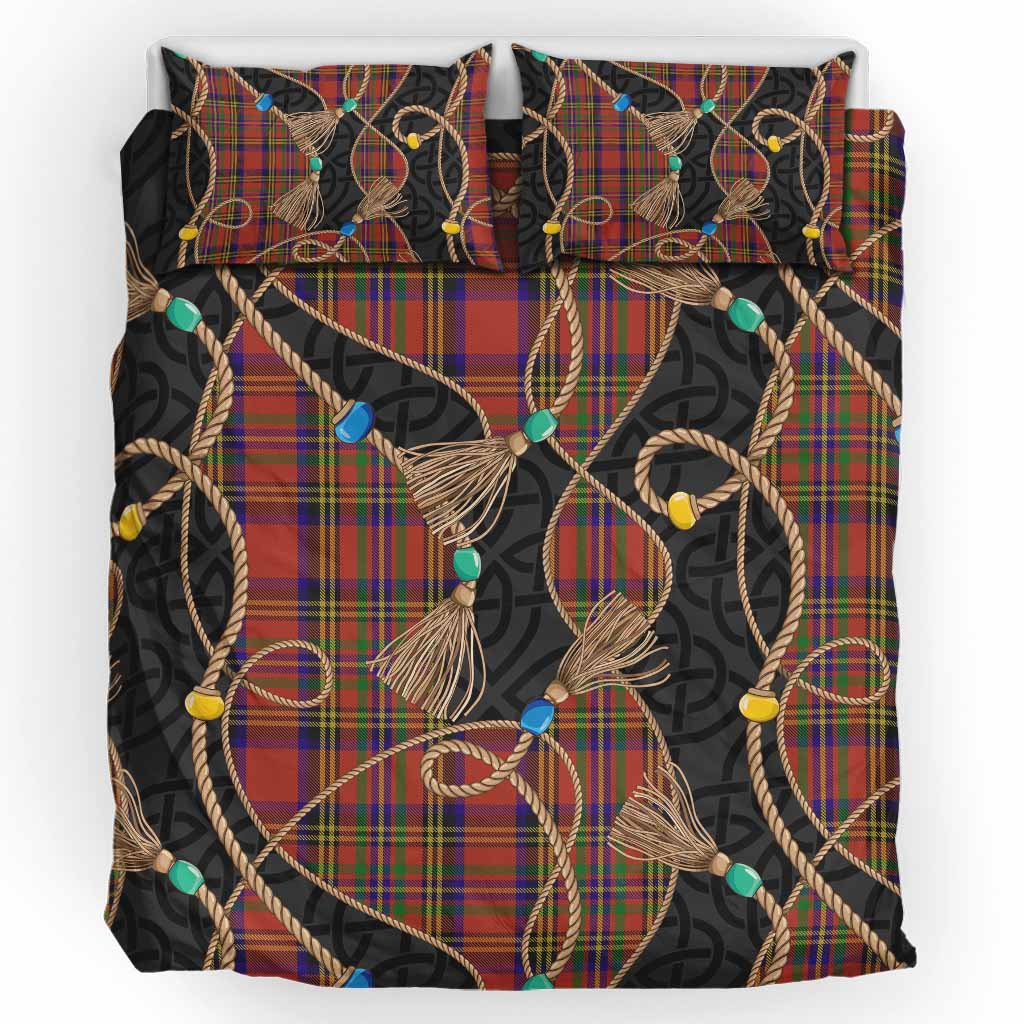 Hepburn Scottish Tartan Twisted Ropes Stylized Bedding Set UK Bedding Set UK King 91*87 inch - Tartan Vibes Clothing