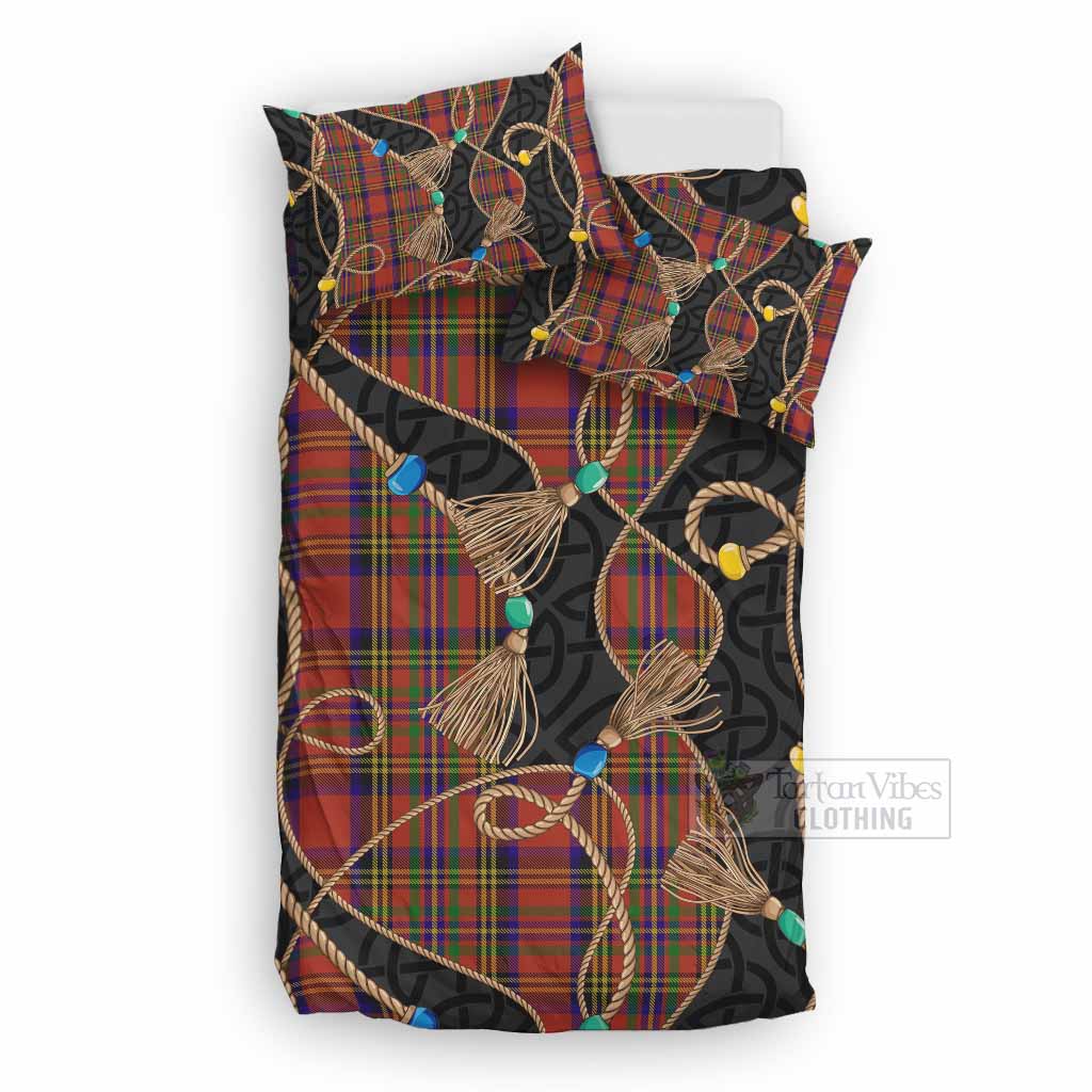 Hepburn Scottish Tartan Twisted Ropes Stylized Bedding Set UK Bedding Set UK Double 79*79 inch - Tartan Vibes Clothing