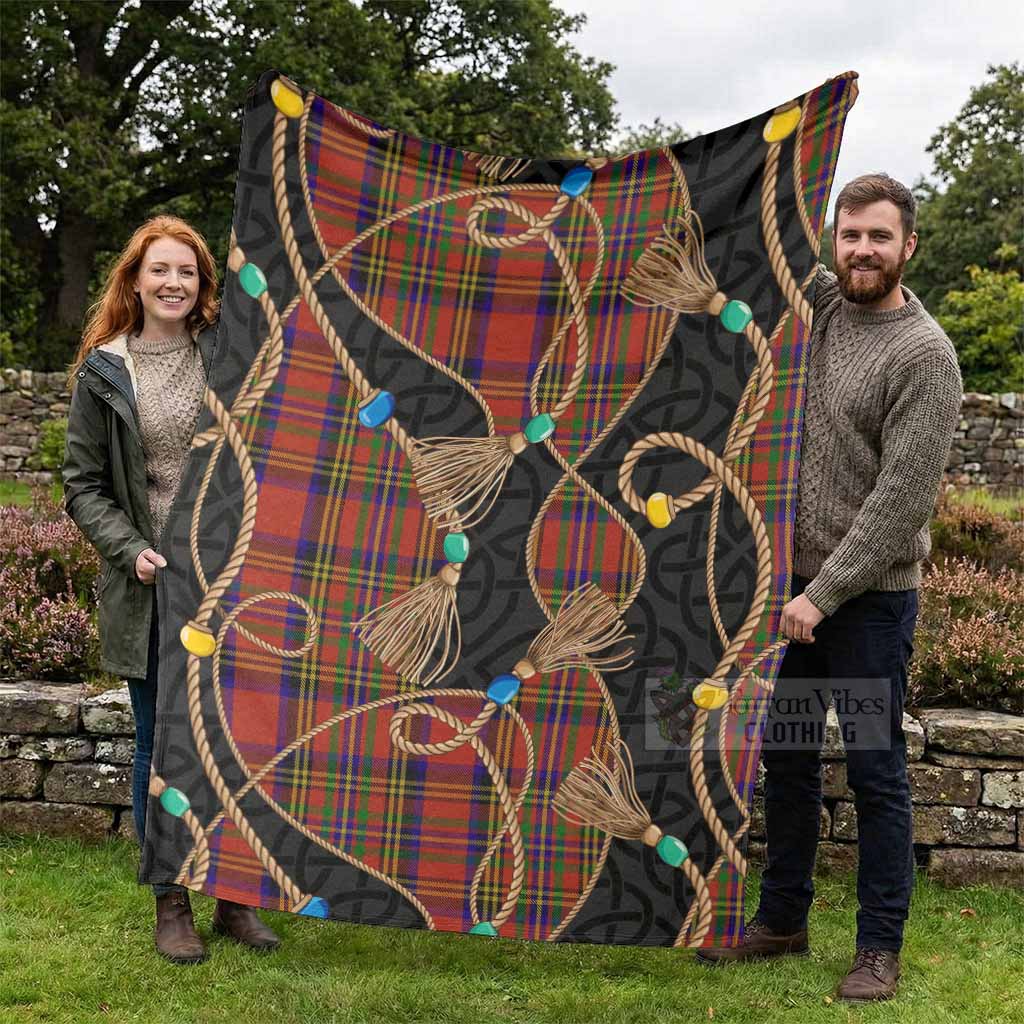 Hepburn Scottish Tartan Twisted Ropes Stylized Blanket - Tartan Vibes Clothing