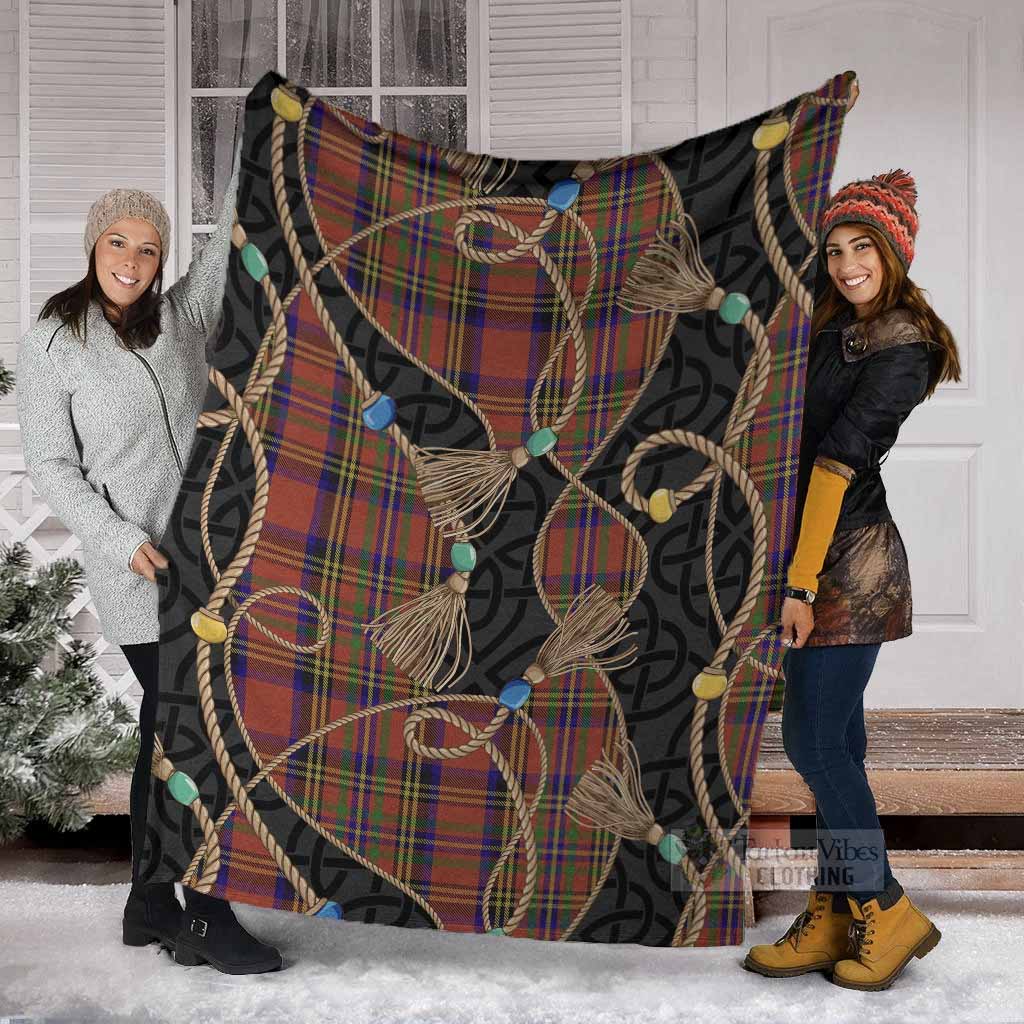 Hepburn Scottish Tartan Twisted Ropes Stylized Blanket - Tartan Vibes Clothing