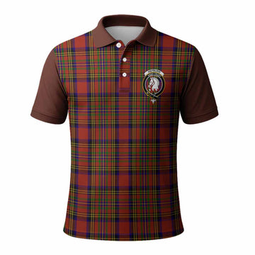 Hepburn Tartan Accent Polo Shirt with Family Crest