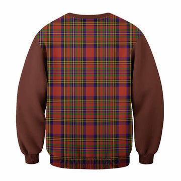Hepburn Tartan Accent Sweatshirt with Family Crest
