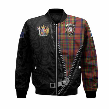 Hepburn Tartan Bomber Jacket New Zealand Pattern Unique Zipper Stylized