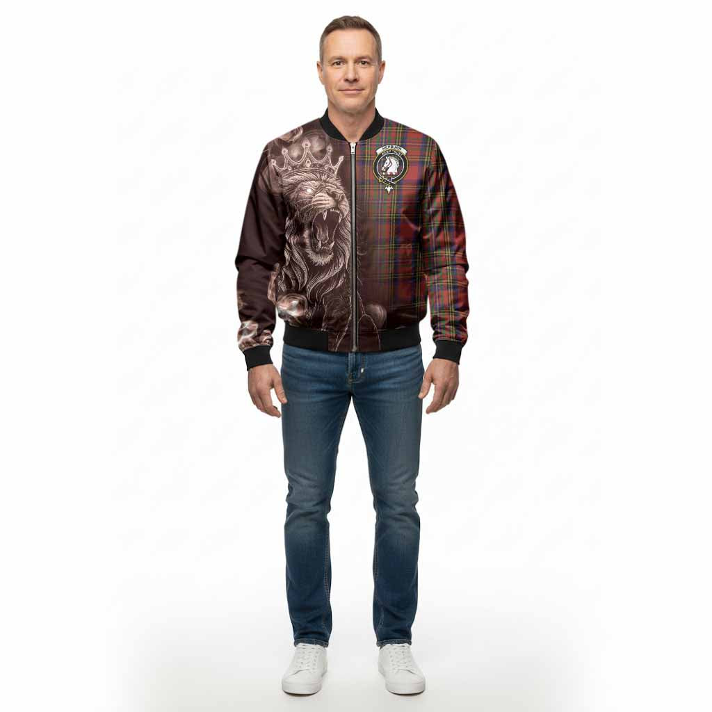 Hepburn Tartan Bomber Jacket Roaring Lion Heritage