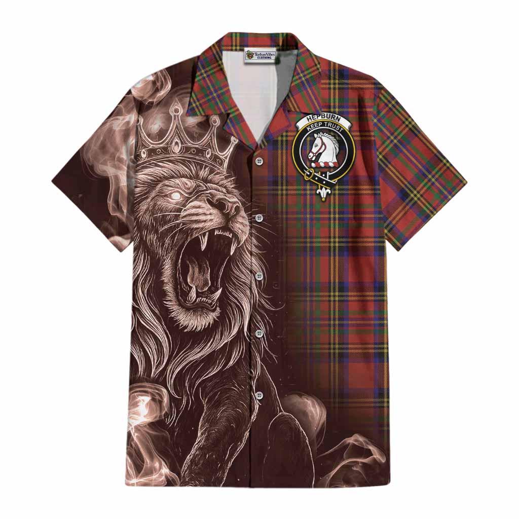Hepburn Tartan Cotton Hawaiian Shirt Roaring Lion Heritage