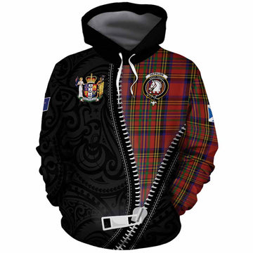 Hepburn Tartan Cotton Hoodie New Zealand Pattern Unique Zipper Stylized