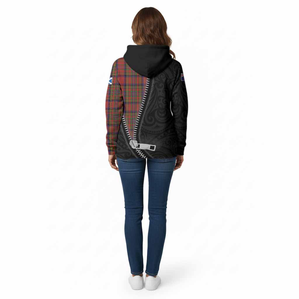 Hepburn Tartan Cotton Hoodie New Zealand Pattern Unique Zipper Stylized
