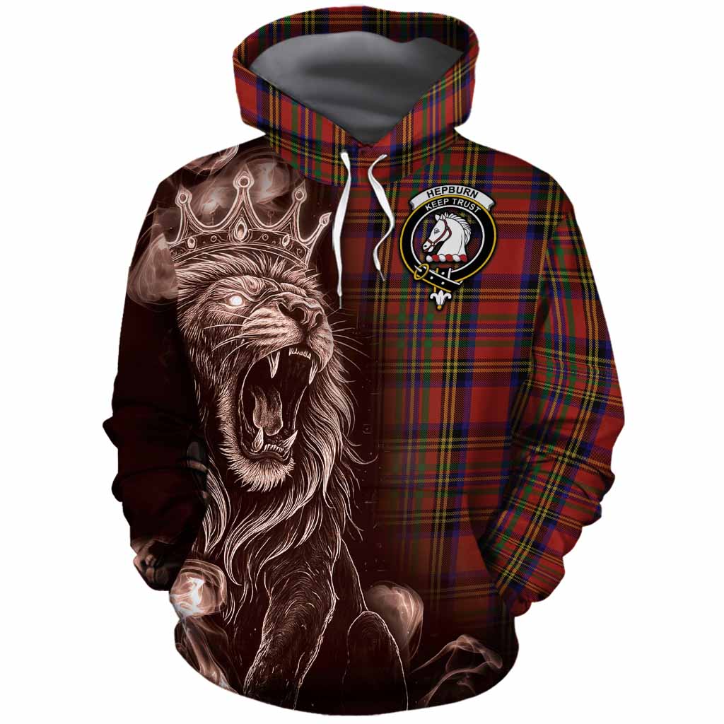 Hepburn Tartan Cotton Hoodie Roaring Lion Heritage