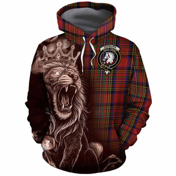 Hepburn Tartan Cotton Hoodie Roaring Lion Heritage