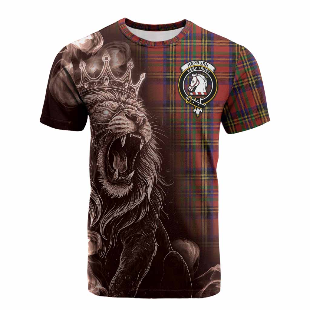 Hepburn Tartan Cotton T-shirt Roaring Lion Heritage