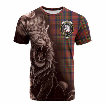 Hepburn Tartan Cotton T-shirt Roaring Lion Heritage