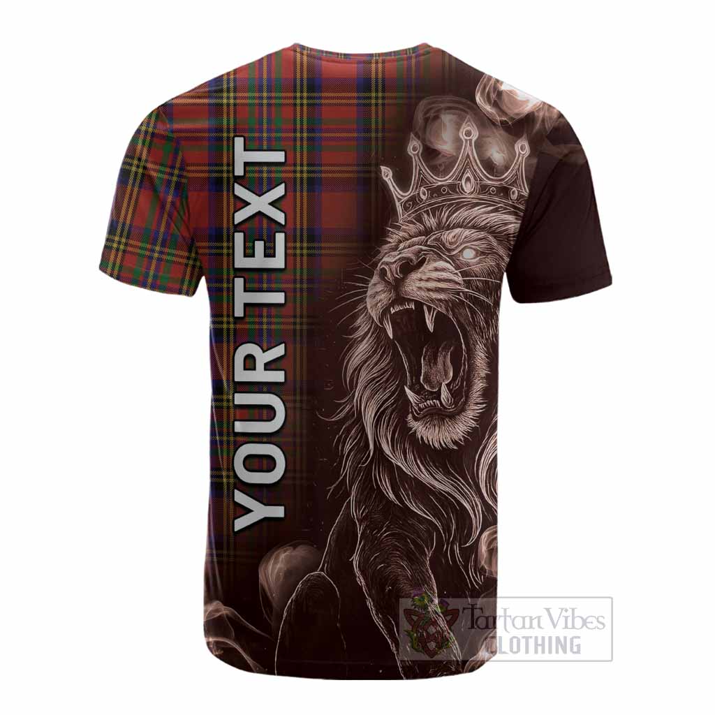 Hepburn Tartan Cotton T-shirt Roaring Lion Heritage