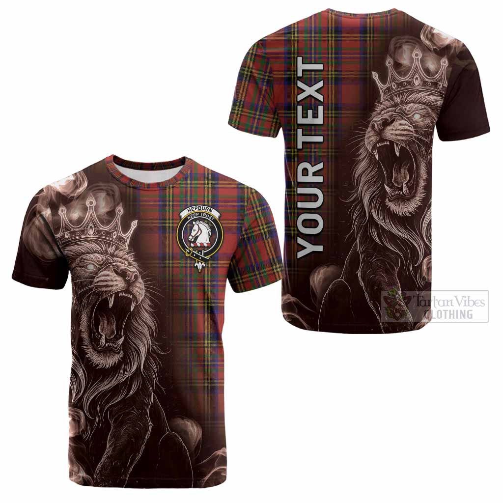 Hepburn Tartan Cotton T-shirt Roaring Lion Heritage