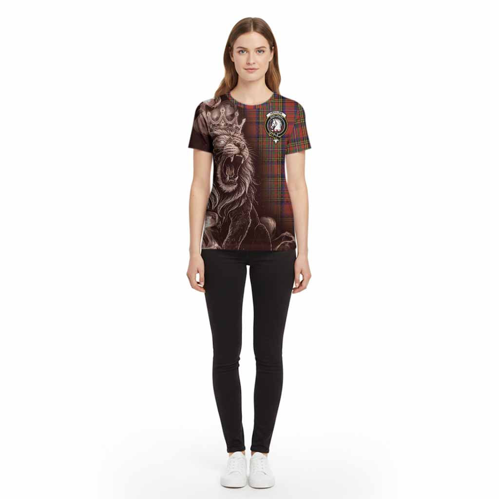 Hepburn Tartan Cotton T-shirt Roaring Lion Heritage