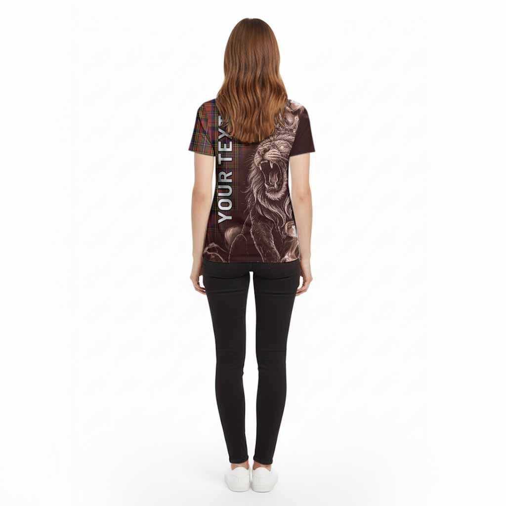Hepburn Tartan Cotton T-shirt Roaring Lion Heritage