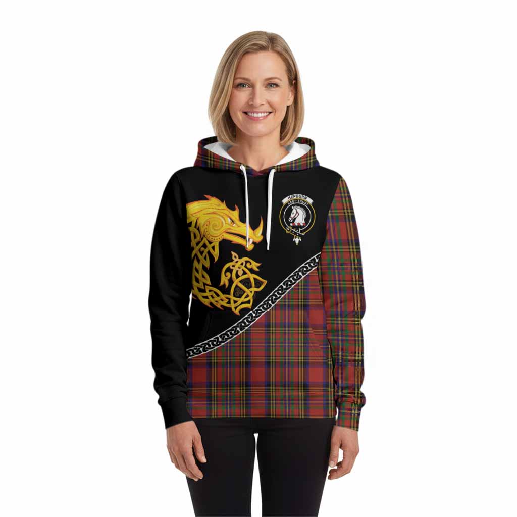 Hepburn Tartan Crest Hoodie Legendary Dragon Knot Half Style