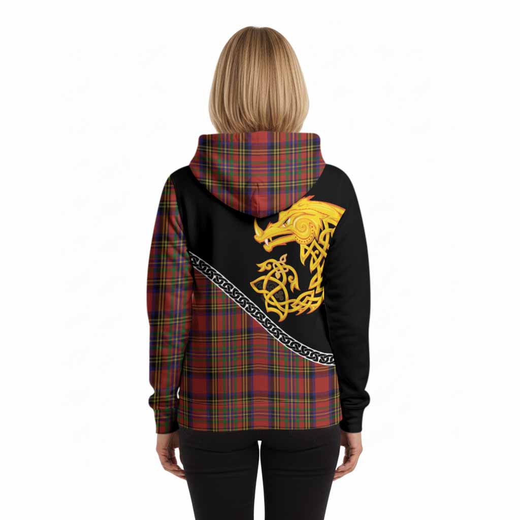 Hepburn Tartan Crest Hoodie Legendary Dragon Knot Half Style