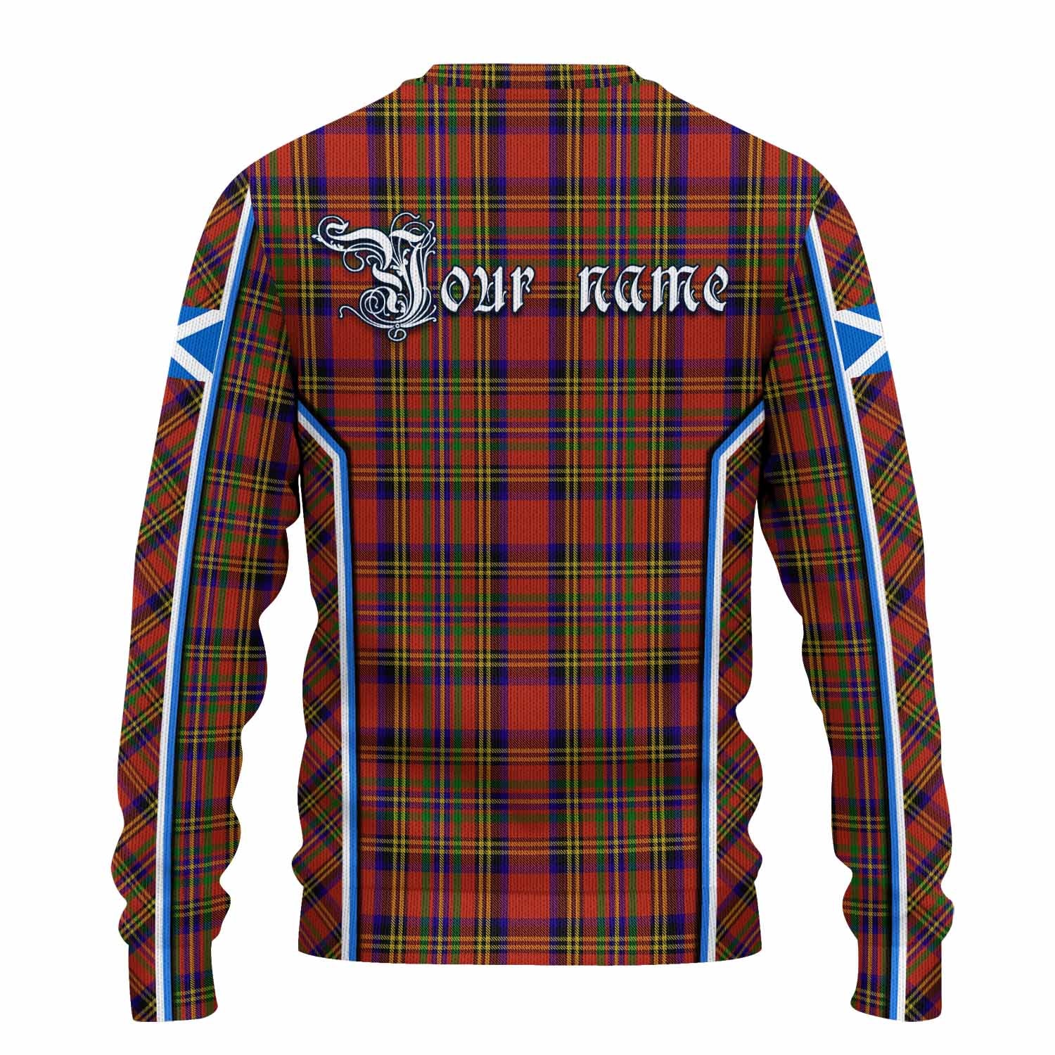 Hepburn Tartan Crest Knitted Sweater Scotland Coat of Arm Flag Style - Tartan Vibes Clothing