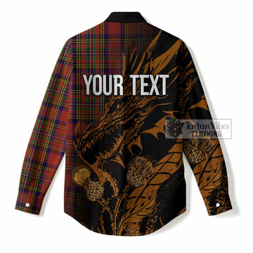 Hepburn Tartan Crest Scottish Women Casual Shirt Dragon and Thistle