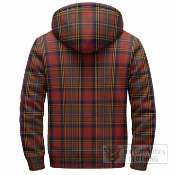 Hepburn Tartan Crest Sherpa Hoodie Ferocious Lion Style
