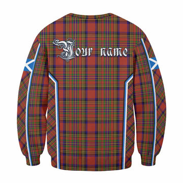 Hepburn Tartan Crest Sweatshirt Scotland Coat of Arm Flag Style