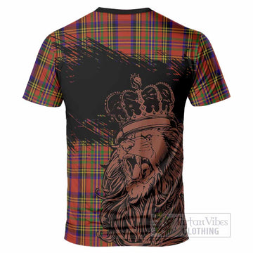 Hepburn Tartan Crest T-Shirt Crowned Lion Heritage Style
