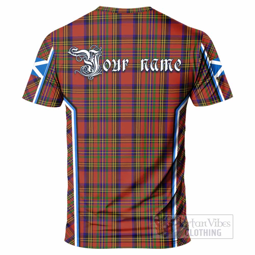 Hepburn Tartan Crest T-shirt Scotland Coat of Arm Flag Style - Tartan Vibes Clothing