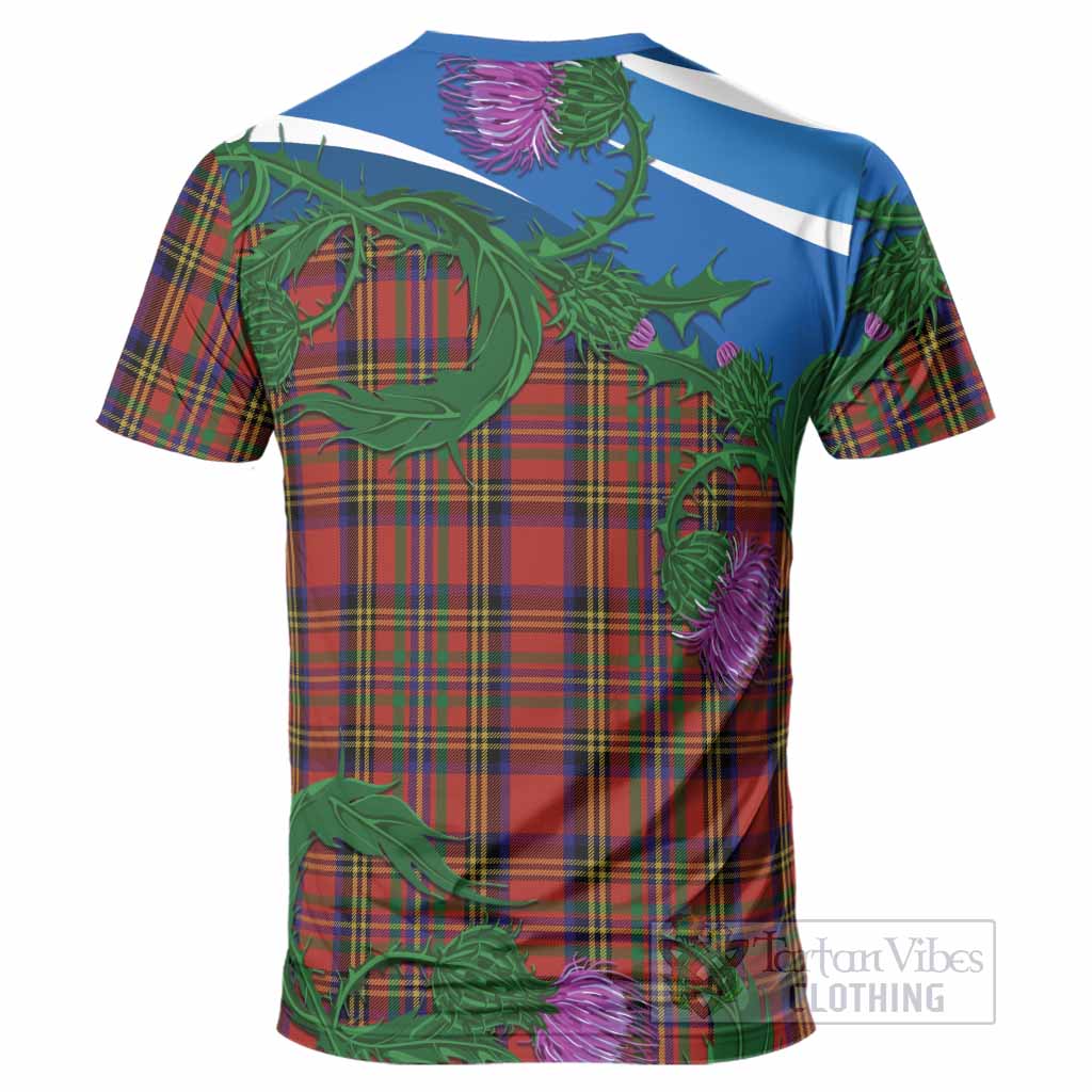 Hepburn Tartan Family Crest T-Shirt Thistle in Minimalism