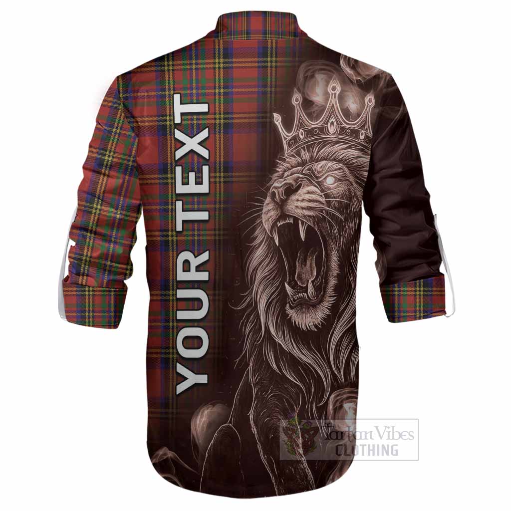 Hepburn Tartan Ghillie Shirt Roaring Lion Heritage