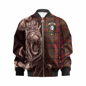 Hepburn Tartan Kid Bomber Jacket Roaring Lion Heritage