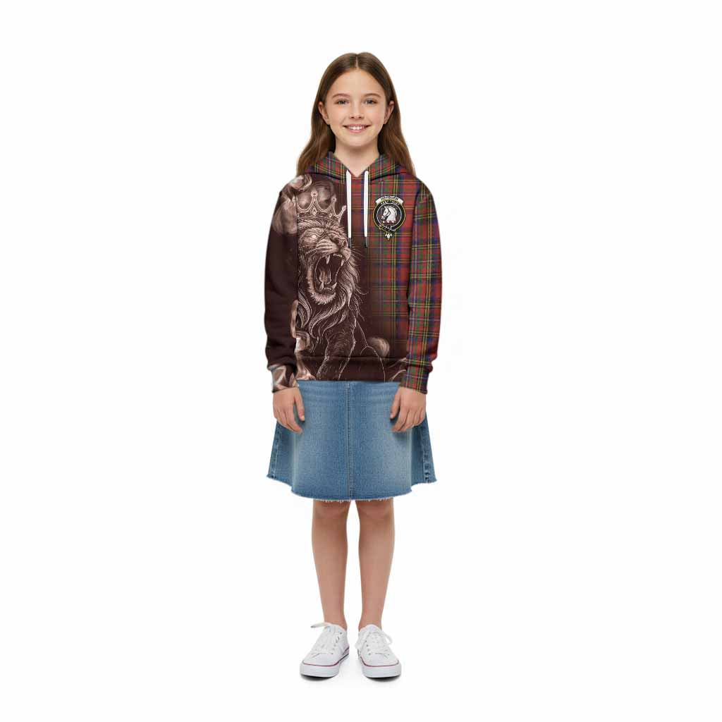 Hepburn Tartan Kid Hoodie Roaring Lion Heritage