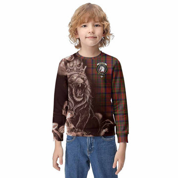 Hepburn Tartan Kid Knitted Sweatshirt Roaring Lion Heritage
